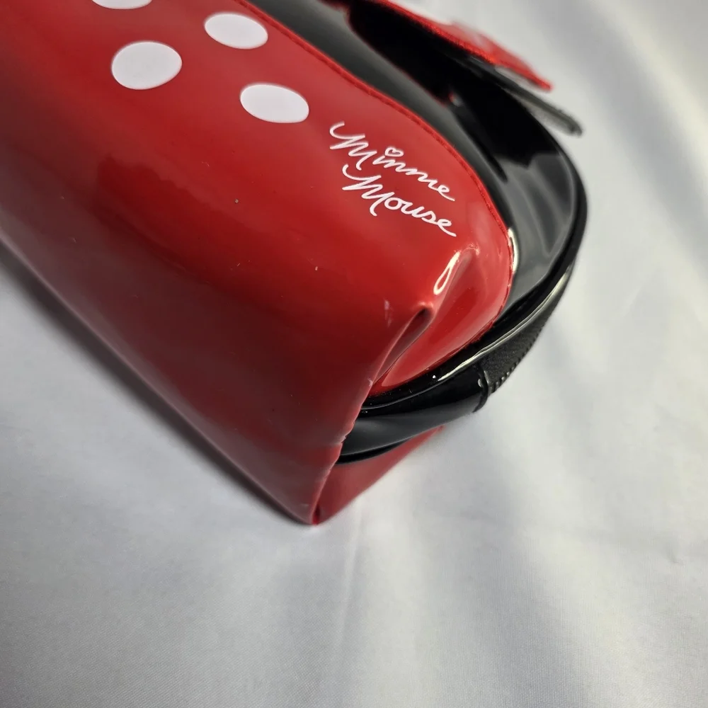 The Crème Shop Minnie Mouse makeup bag, Red & Black Polka Dot